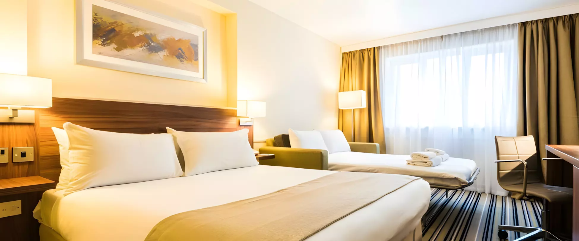 Refurbished rooms.