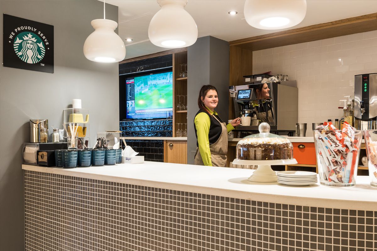 Holiday Inn Chester South Starbucks.