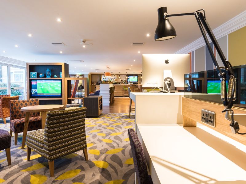 Holiday Inn Chester South open lobby.